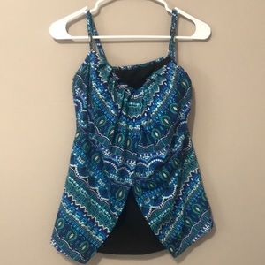 Miraclesuit swim top. Size 12.